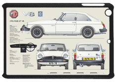 MGB GT V8 1975-76 Small Tablet Covers